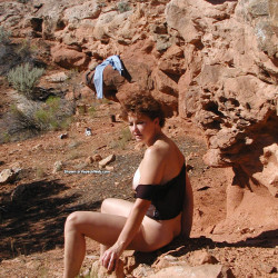 Outdoors at red rocks - Amateur, Ass, Brunette, Close-Ups, Cunt Pics, Flashing, Flashing Tits, Girls Stripping, Hard Nipples, legs spread wide open, Lingerie, Medium Tits, MILF, Milf Ass, Natural Tits, Nature, Nude Amateurs, Nude Wives, Outdoors, Pussy, See Through, Shaved