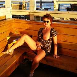 Padre Island - Amateur, Big Tits, Brunette, Dressed, Flashing, Flashing Tits, legs spread wide open, Mature, Mature Ass, Mature Pussy, Outdoors, Pantieless Wives, Pussy, Trimmed Pussy