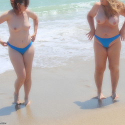 Pic #2 Panties On Panties Off on the Beach