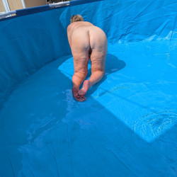 Pic #2 Setting up the pool for summer fun
