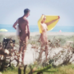 Pic #7 A walk along the nude beach.