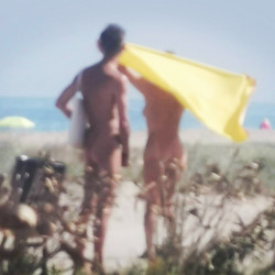 Pic #8 A walk along the nude beach.