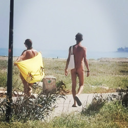 Pic #6 A walk along the nude beach.