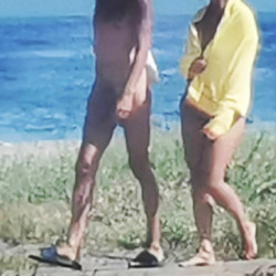 Pic #7 A walk along the nude beach.