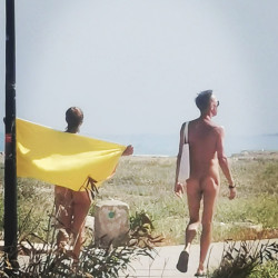 Pic #8 A walk along the nude beach.