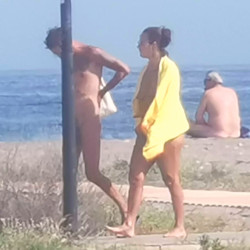 Pic #2 A walk along the nude beach.