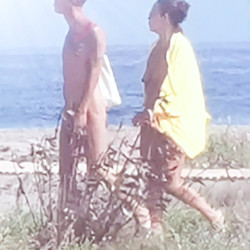 Pic #3 A walk along the nude beach.