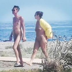 Pic #4 A walk along the nude beach.