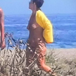 Pic #9 A walk along the nude beach.