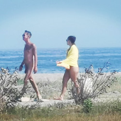 Pic #10 A walk along the nude beach.