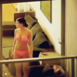 Pic #3 Beautiful neighbor naked with window curtain wide open