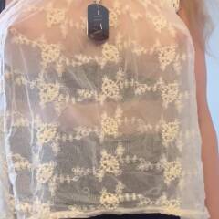 Seethrough Sheer White Blouse Selfie