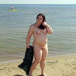 Pic #4 Naked on a public beach
