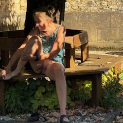 Pic #5 Resting next to the village church in a small French town