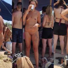 Latina full nude in public festival