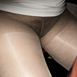 Pic #2 My hairy wife in pantyhose