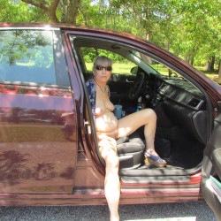 Nude at a nearby rest stop on I-10