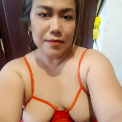 Medium tits of a neighbor - Janet R.,