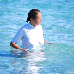 Pic #2 My wife swimming in cold waters