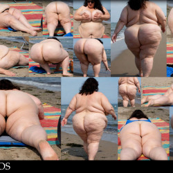 Pic #4 SSBBW Nude Granny Beach Voyeur