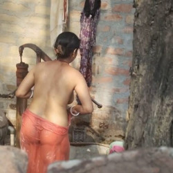 Pic #4 Neighbor's wife taking bath