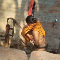 Pic #7 Neighbor's wife taking bath 2