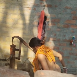 Pic #8 Neighbor's wife taking bath 2