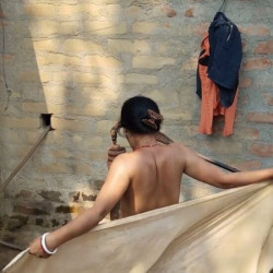 Pic #3 Neighbor's wife taking bath 2