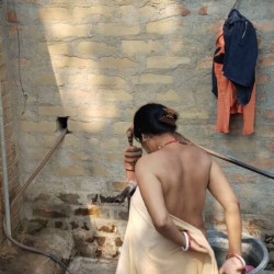 Pic #4 Neighbor's wife taking bath 2