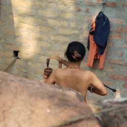Pic #1 Neighbor's wife taking bath 2