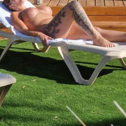 Pic #2 My big-titted neighbour at the naturist resort