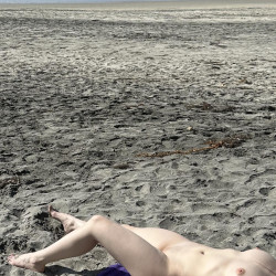 Pic #2 only one naked on the beach