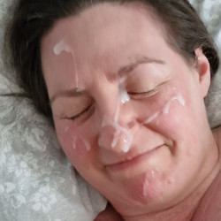 Pic #3 I sure do love a facial, Who would like to paint my face too?