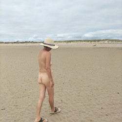 Pic #3 Walking nude by the beach