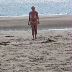 walking back from the sea