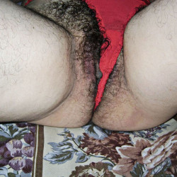 Pic #8 My hairy wife in a thong 1