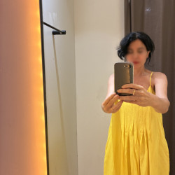 in a changing room