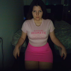 pink skirt