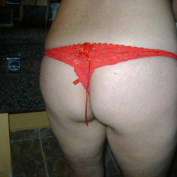 Pic #2 My hairy wife in a thong 3
