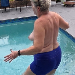 Medium tits of my wife - D from SWF