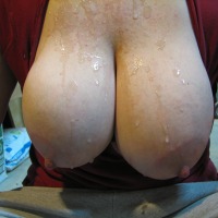 Extremely large tits of my wife - wife