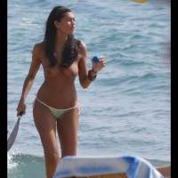 Topless Beach Games - Brunette Hair, Topless