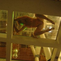 Playing Frogger On The Ceiling - Naked Girl, Nude Amateur