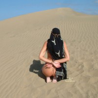 Nude Girl Bound On Dune - Bondage, Naked Girl, Nude Amateur