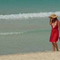 Airing The Tits - Brunette Hair, Small Tits, Sunglasses, Beach Voyeur