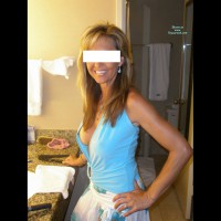 Sideblouse Shot - Blonde Hair, Long Hair, Milf